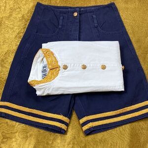 VINTAGE RETRO SET 2 PS SWITCH USA SHORT SIZE 5 BLOUSE SUZE M